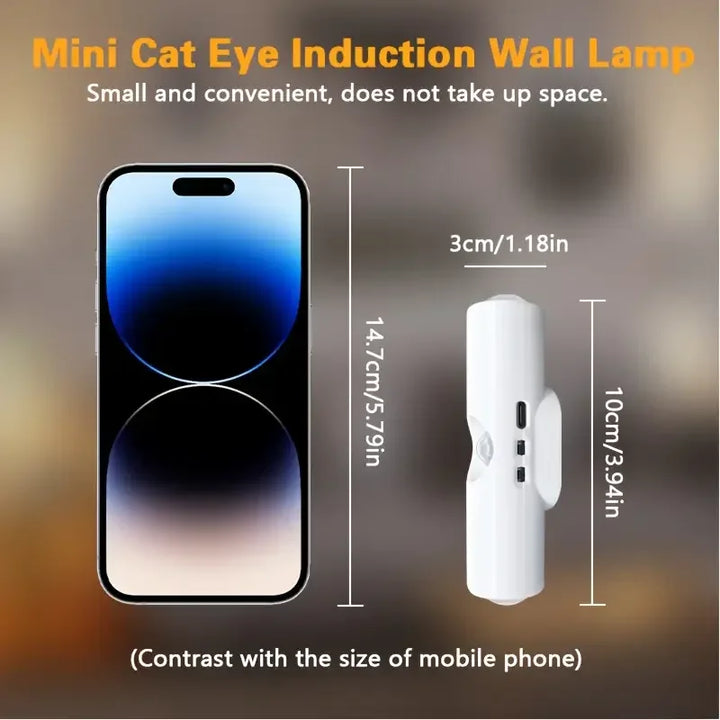 Rechargeable LED motion sensor wall light, ideal for ambient home & closet lighting.