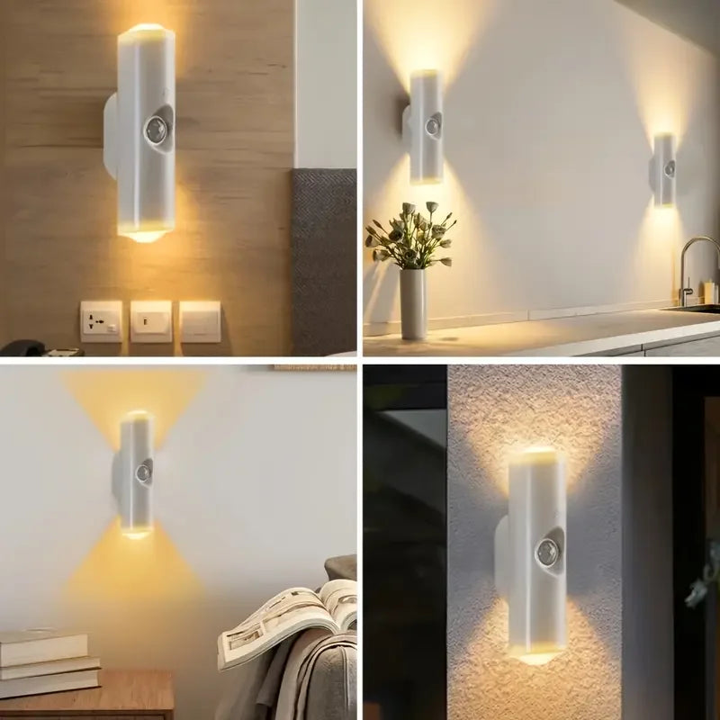 Cordless magnetic LED wall light, perfect for closets, hallways & night lighting.
