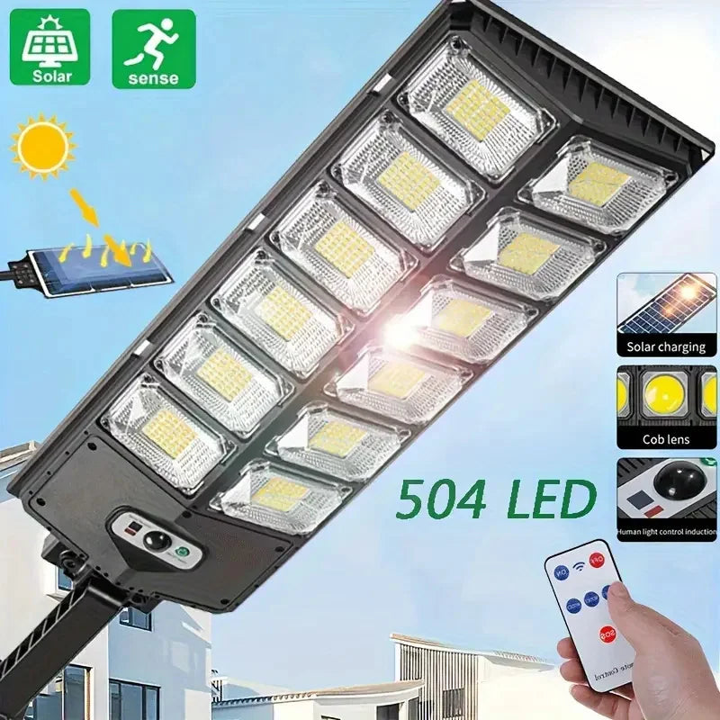 Tavvitaimp18 LED security light with smart motion sensor for outdoor pathway & garden illumination. Includes remote control.