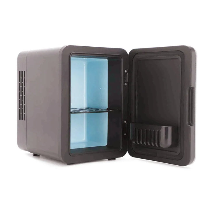 Thermoelectric Tavvitaimp18 portable mini fridge, 4-quart capacity, lightweight travel cooler for convenience.