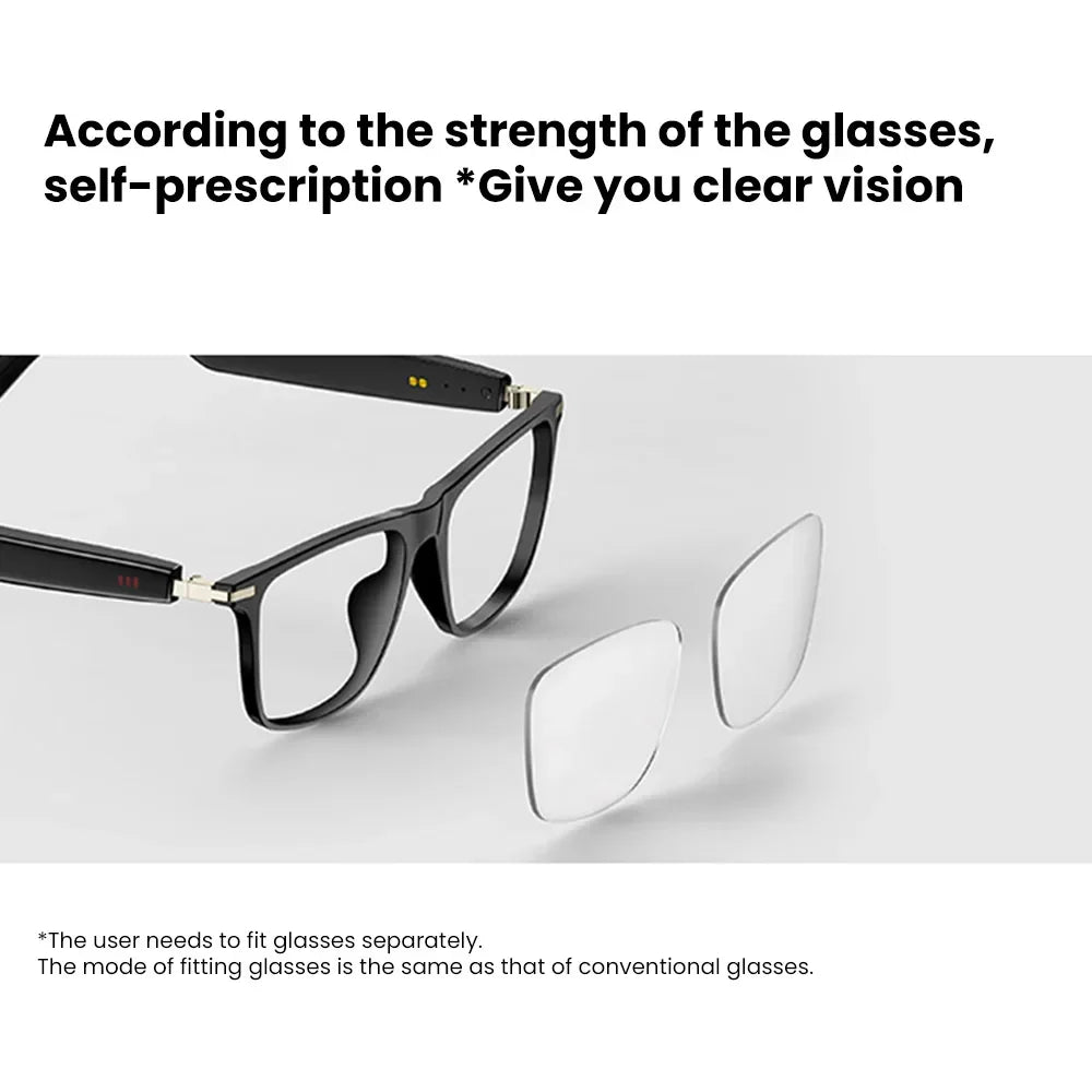 Men's polarized sunglasses with blue light protection. Smart audio features, waterproof design, ideal outdoor tech accessory.