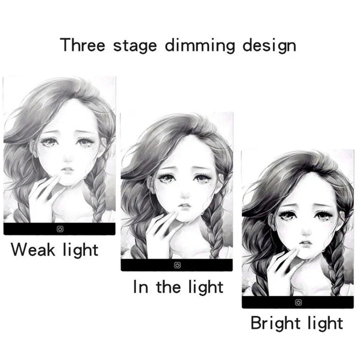 USB-powered light box tracing pad with adjustable brightness, perfect for artists, illustrators & designers.