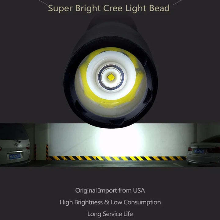 Bright LED outdoor light, waterproof & portable camping lantern for reliable illumination during hikes.