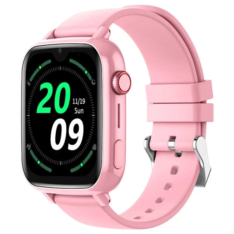 Kids' 4G smartwatch with GPS tracker & video calling, ensuring child safety & communication for parents.