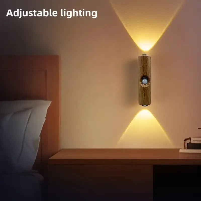 Hands-free SmartGlow LED night light, cordless and magnetic for easy installation.