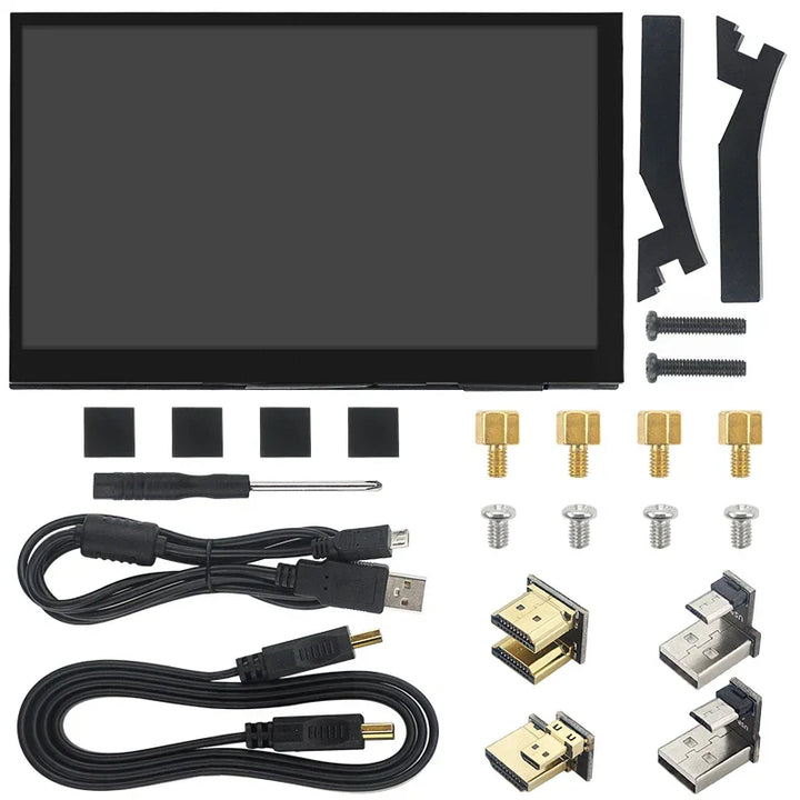 Portable 7-inch touchscreen monitor for laptops & Raspberry Pi. Compact USB-powered IPS display for on-the-go productivity.