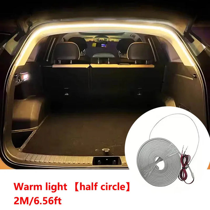 Wireless LED motion sensor trunk light strip for any car. A practical automotive lighting upgrade.