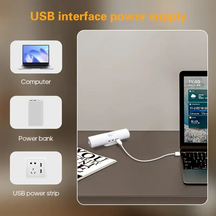 Magnetic SmartGlow wall light: a versatile rechargeable LED for any dark space.
