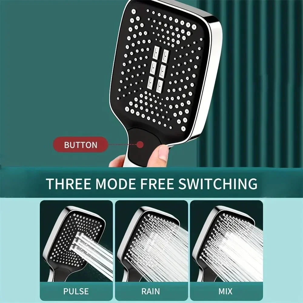 Tavvitaimp18 universal rainfall shower head with adjustable high-pressure spray for a luxurious spa experience.