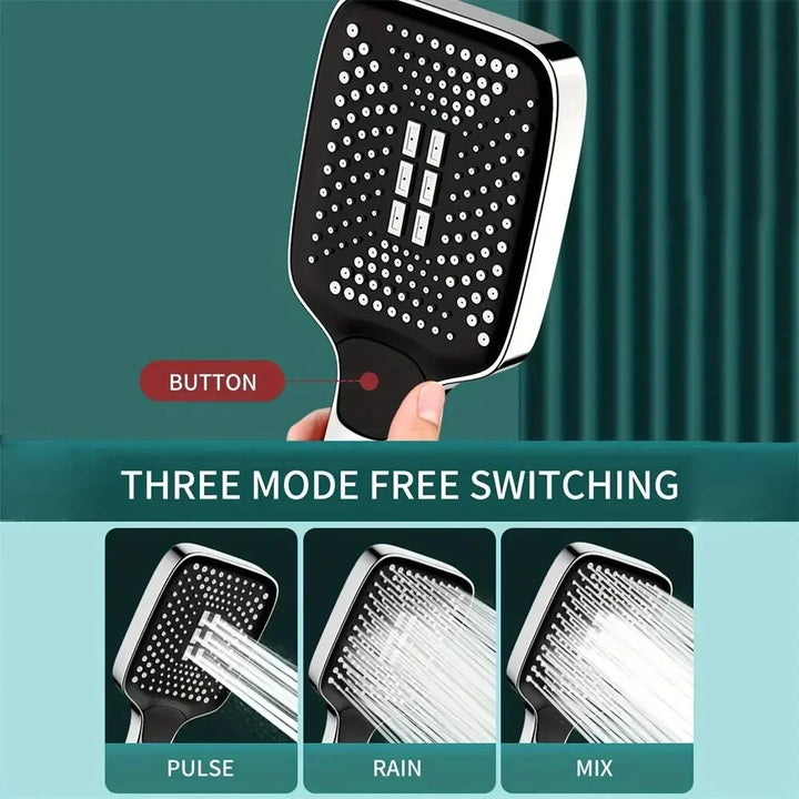 Tavvitaimp18 universal rainfall shower head with adjustable high-pressure spray for a luxurious spa experience.