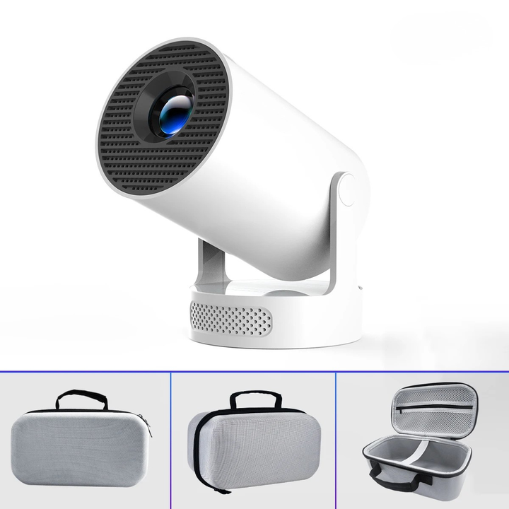 The Tavvitaimp18 portable projector, a smart device for immersive 8K-ready outdoor movie nights.