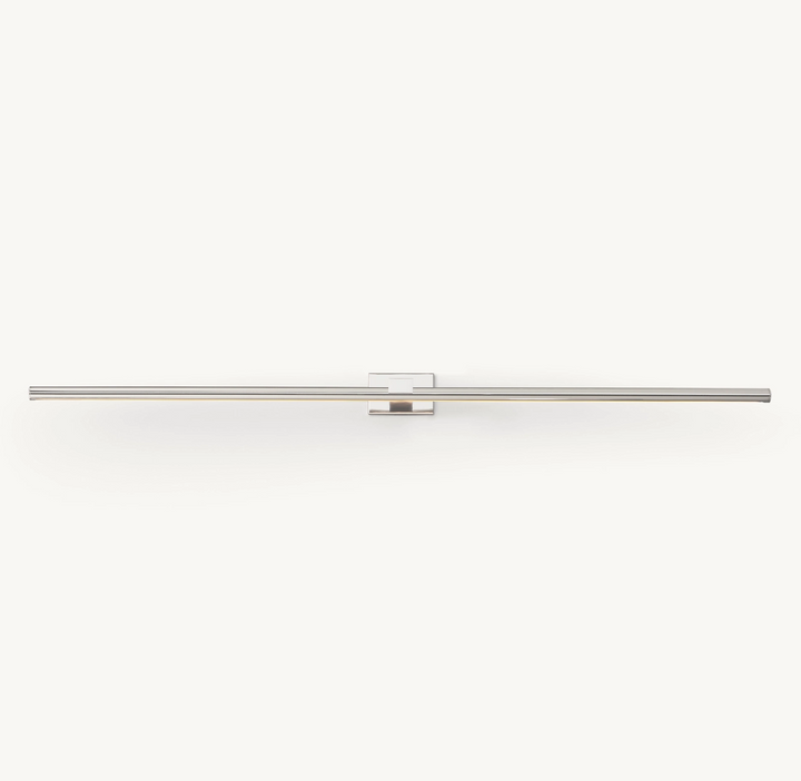 Home decor 48-60 inch LED art lamp, warm white light, modern brass finish, wall sconce.
