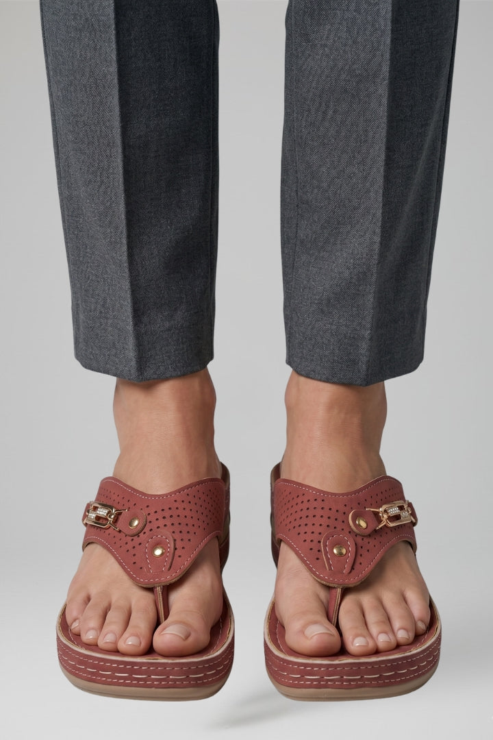 Stylish women's summer sandals with adjustable straps & cushioned sole, perfect for casual everyday wear.
