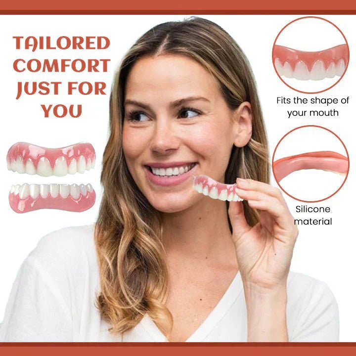 Adjustable Silicone Denture Set for a Natural Smile - Lexians