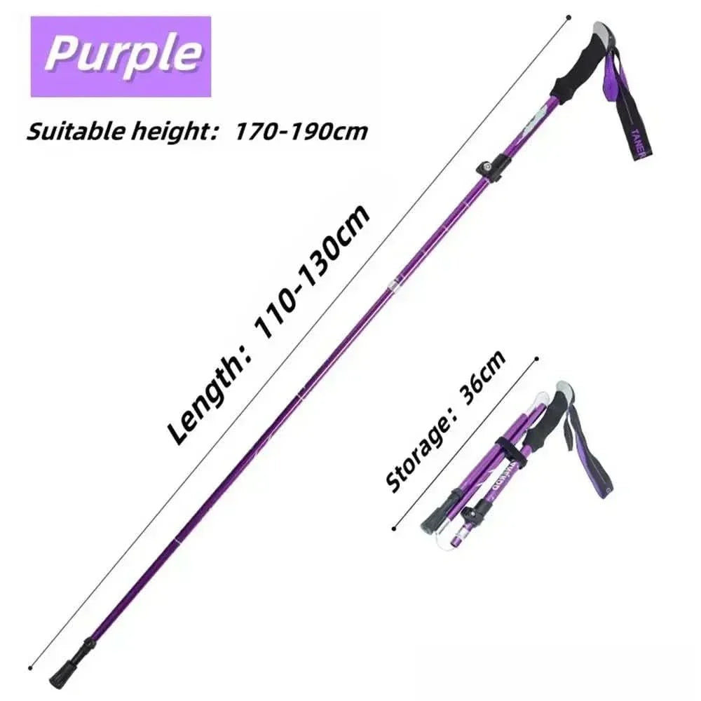 Versatile adjustable trekking poles, enhancing balance and reducing strain on all outdoor paths.