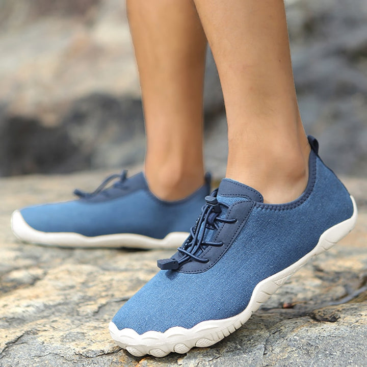 Lightweight barefoot water shoes, quick-dry, excellent traction for aquatic sports.