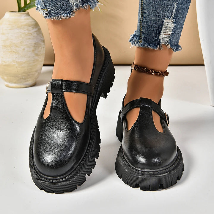 Women's comfortable orthopedic platform Mary Jane walking shoes, ideal for everyday wear and foot support.