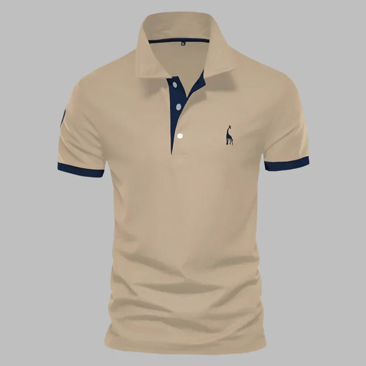 Classic yet modern men's short sleeve polo top, comfortable & stylish with eye-catching contrast trim.