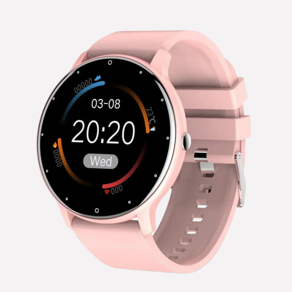 Digital unisex smart watch, a comprehensive fitness & health monitor with heart rate and blood oxygen tracking.