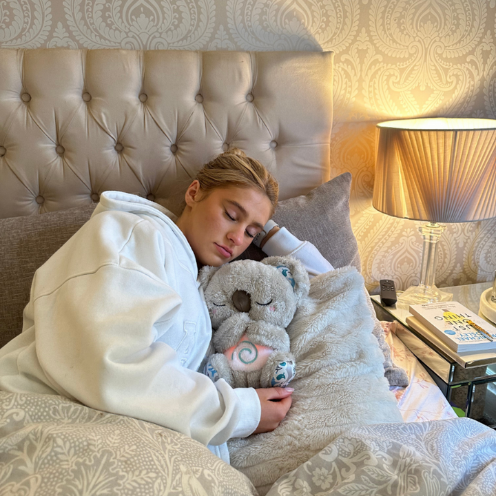 Unisex soothing plush toy with gentle light. A soft, huggable comfort companion & relaxation aid.