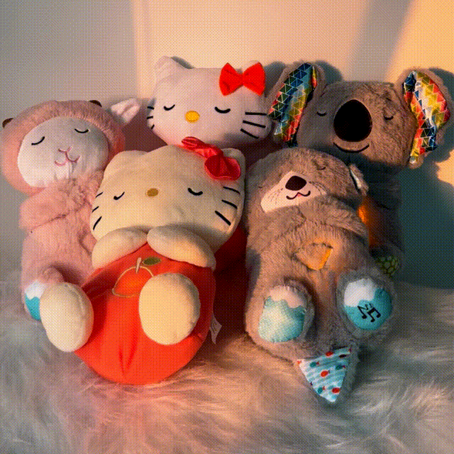 Soothing plush toy with gentle light, a soft comfort companion for kids & adults. Perfect bedtime friend.