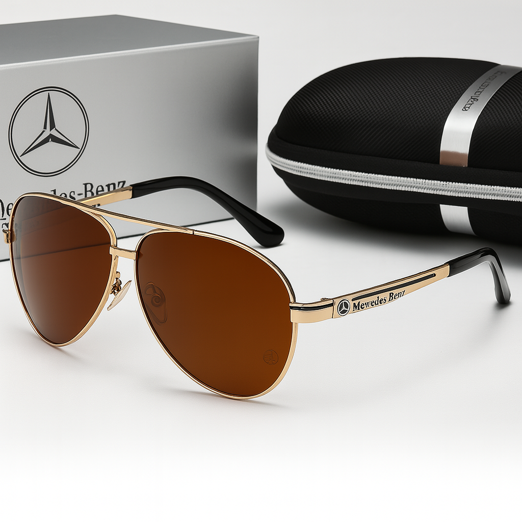 Black unisex polarized aviator sunglasses for driving. Glare-reducing eyewear, perfect for outdoor activities.