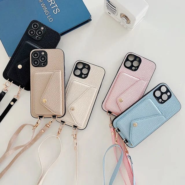 Everyday women's phone crossbody bag with integrated wallet. Securely holds iPhone & essentials. Stylish accessory.
