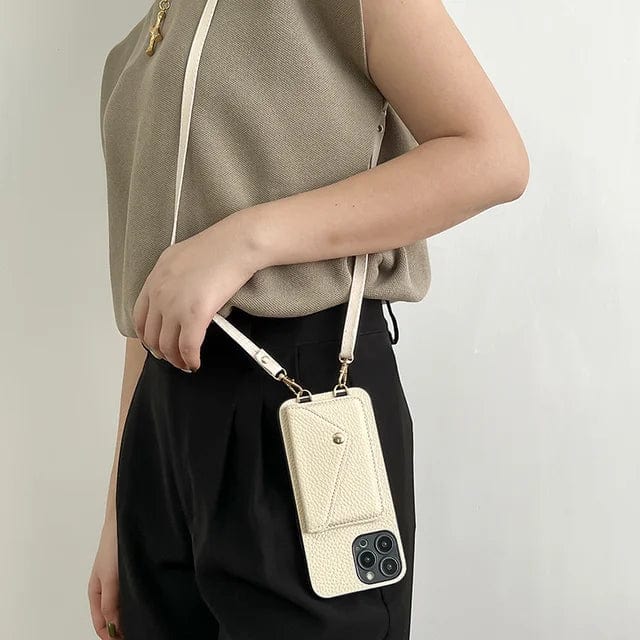 Organized women's phone wallet bag with strap. Keep your iPhone & essentials secure in this compact shoulder pouch.