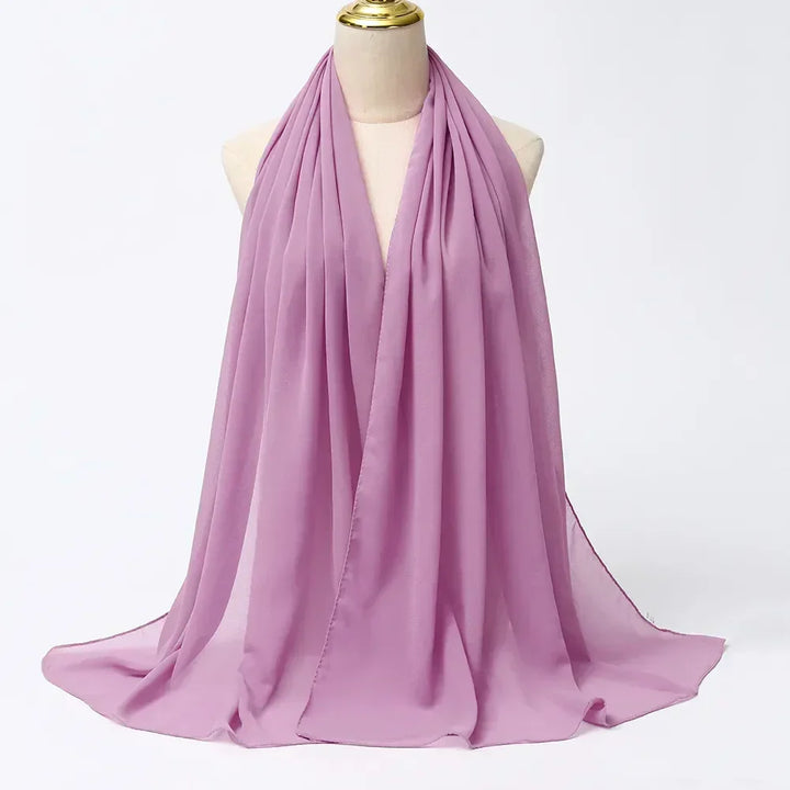 Beautiful Leilani chiffon head scarf. Lightweight & versatile wrap, ideal for all-season modest fashion.