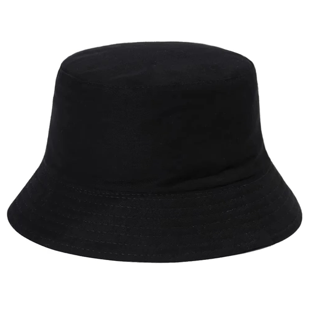 Outdoor-ready unisex cotton denim bucket hat, perfect for hiking, beach, or daily sun protection.