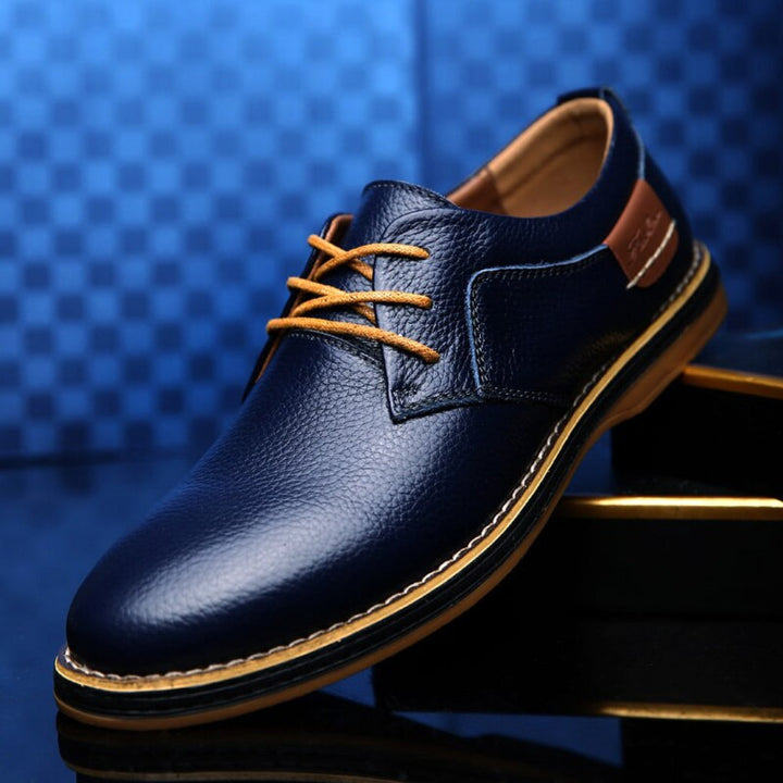 Men's classic waterproof Oxford dress shoes for formal or smart casual wear. Comfortable, durable & stylish business footwear.