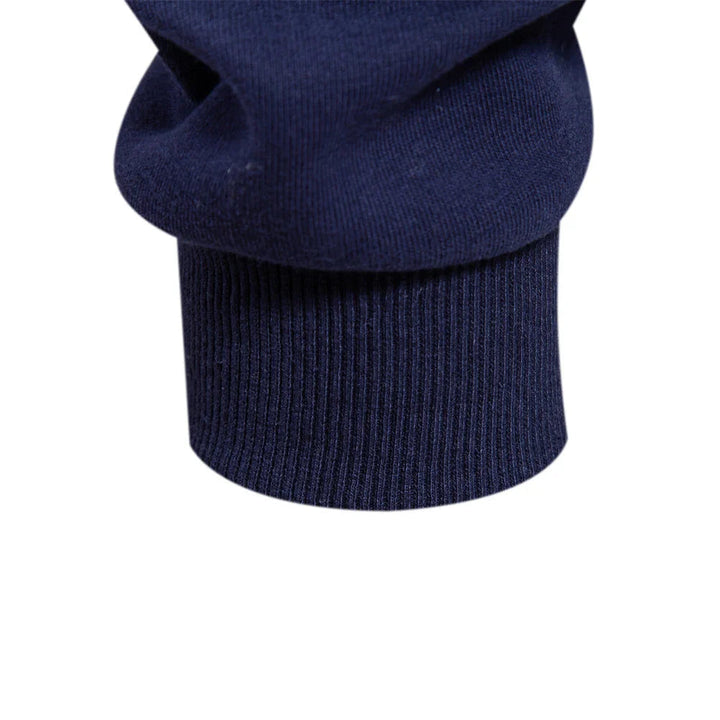 Effortless men's fashion: long sleeve rugby shirt with classic polo collar.