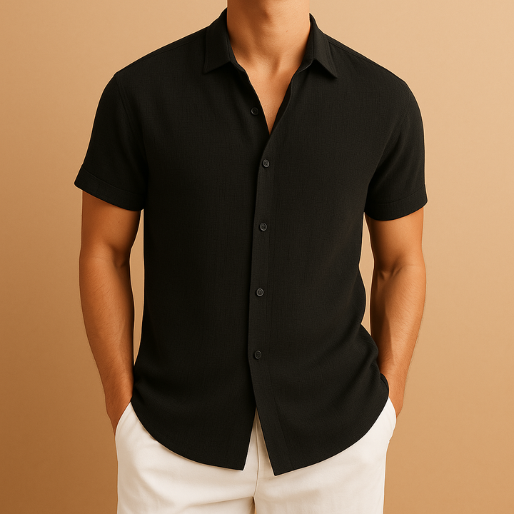 Men's long sleeve shirt, ideal for casual wear or dressing up for semi-formal events with its tailored fit.
