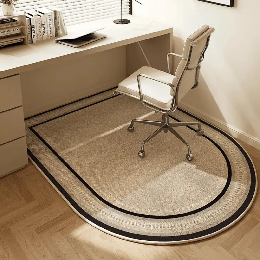 New durable office chair mat, providing essential floor protection for both carpeted and hard floors in any workspace.