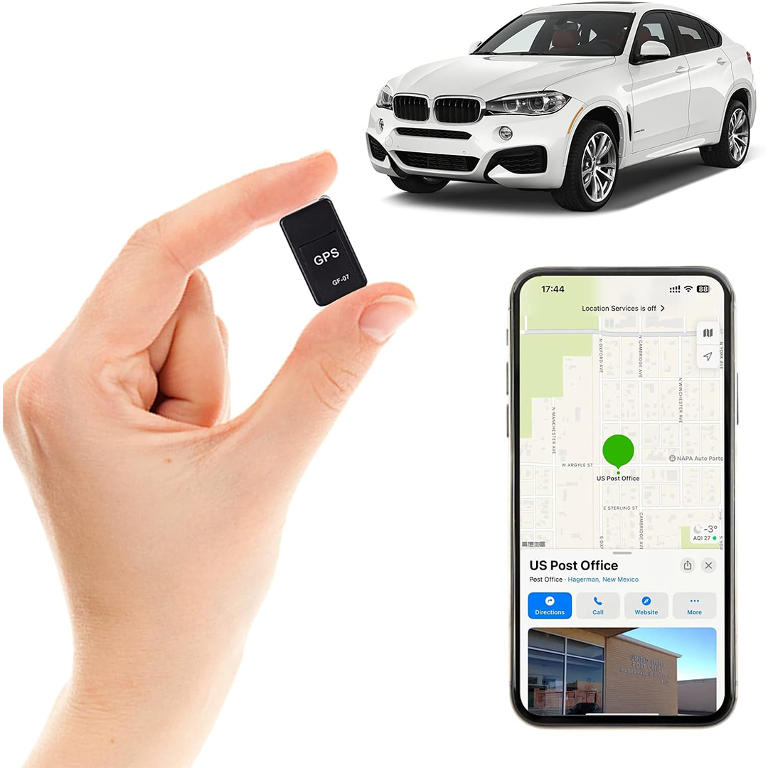 Compact GPS Car Tracker for reliable vehicle security & real-time tracking.