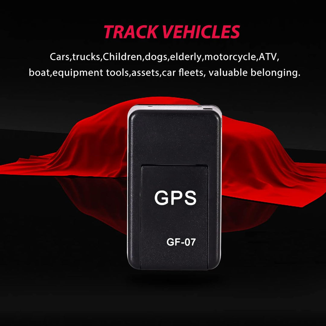 Small magnetic GPS device for car security, easy installation & discreet vehicle tracking.