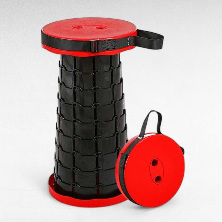 Multi-use portable folding stool, adjustable for various activities like camping, hiking, and event seating.
