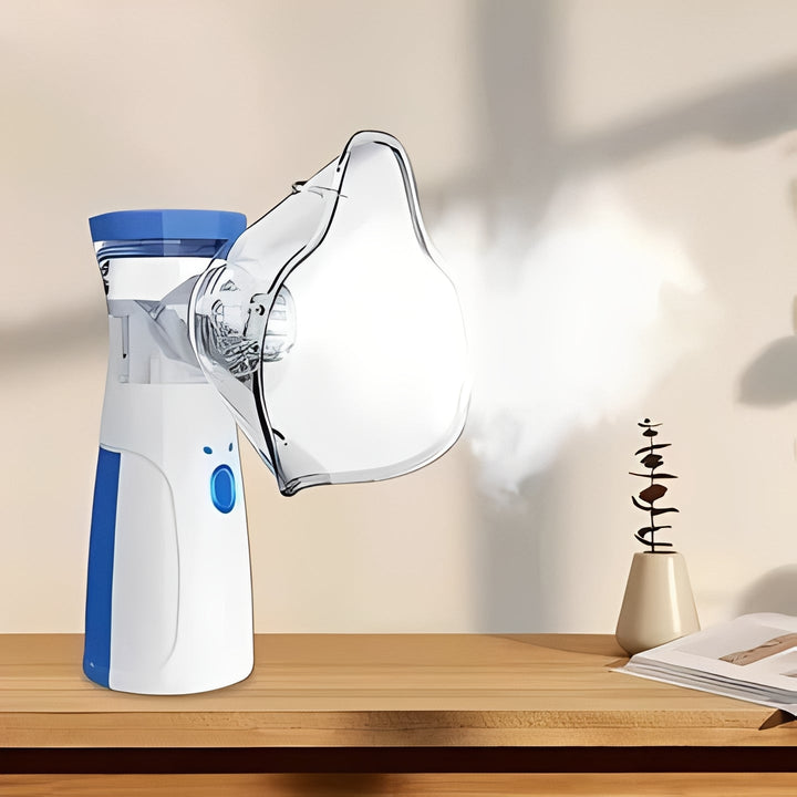 Compact USB portable nebulizer for personal respiratory relief, ideal for travel & home use.