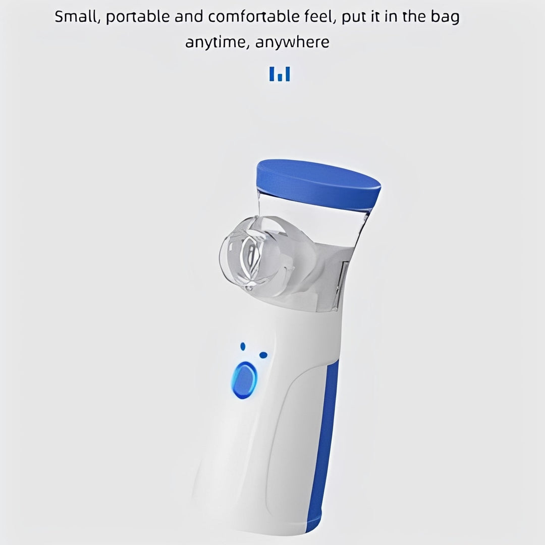 Portable USB nebulizer for home respiratory care, suitable for family health & daily wellness.