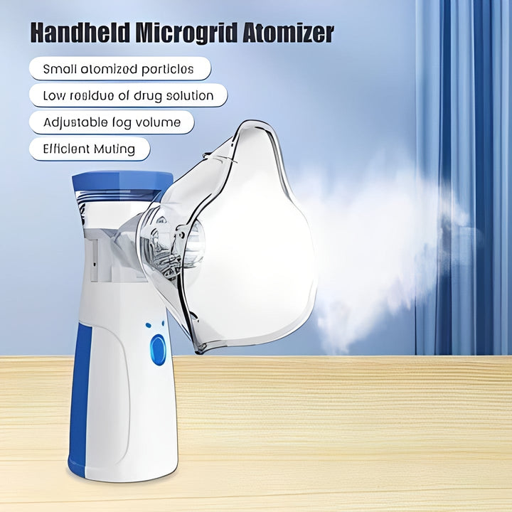 Versatile portable USB nebulizer for respiratory care, ideal for home & travel relief.