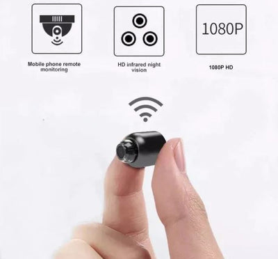 Hidden WiFi camera, compact & discreet, offering reliable home security with night vision & motion detection.