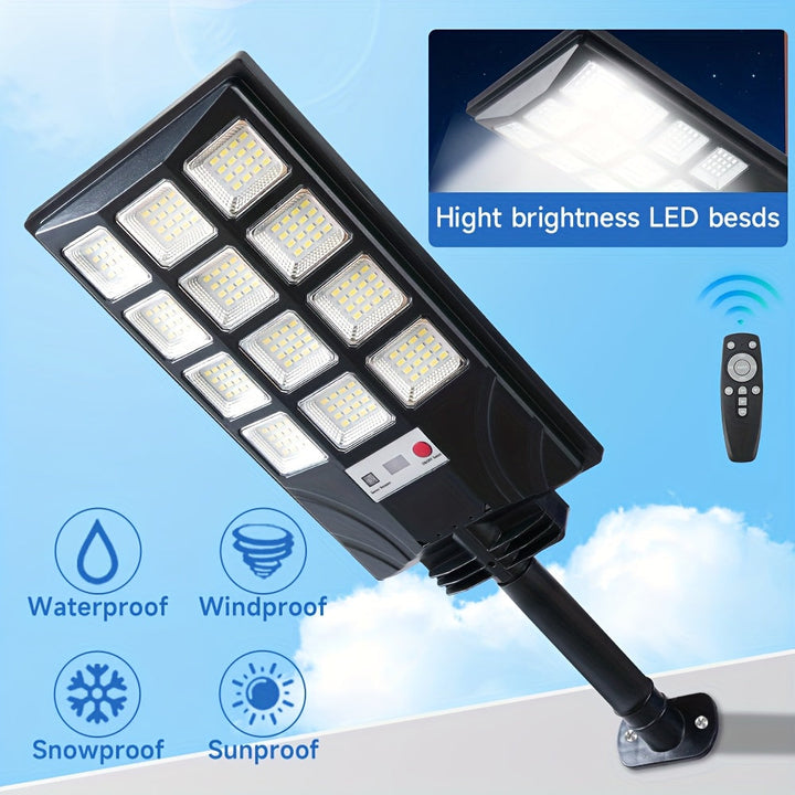 Versatile 2-pack solar security floodlights, motion-activated & ultra-bright for any outdoor space.