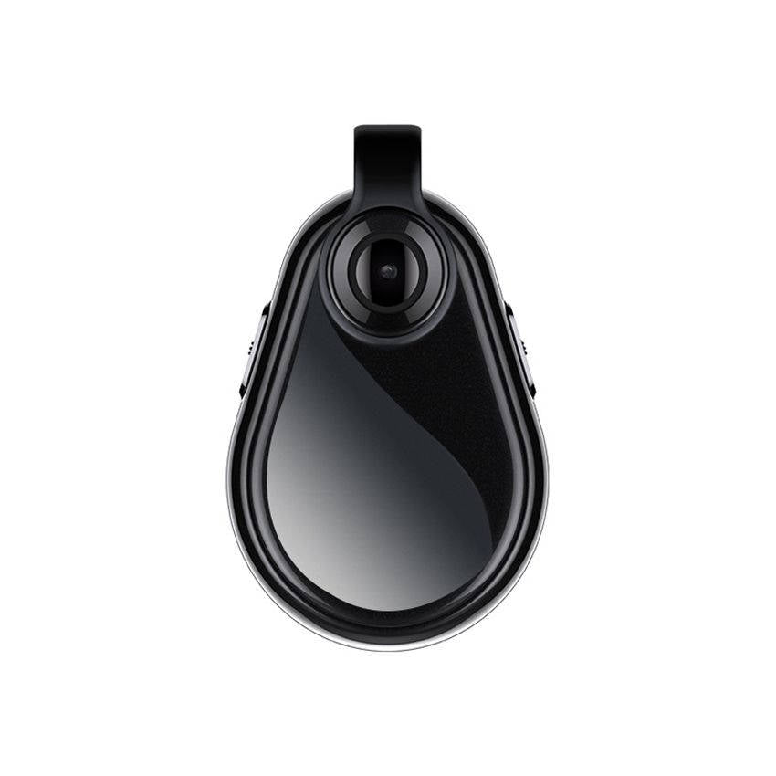 Close-up of discreet hidden camera necklace, showcasing its subtle design for secret video & audio capture.