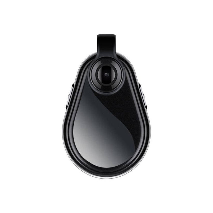 Close-up of discreet hidden camera necklace, showcasing its subtle design for secret video & audio capture.