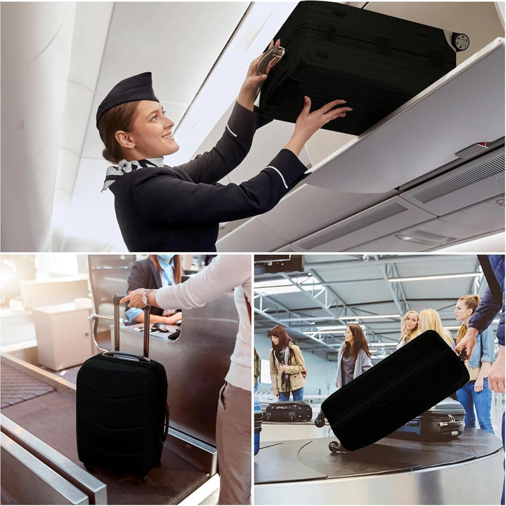 Essential travel accessory: 3-piece stretchable luggage cover set. Protects suitcases from scratches & dust.