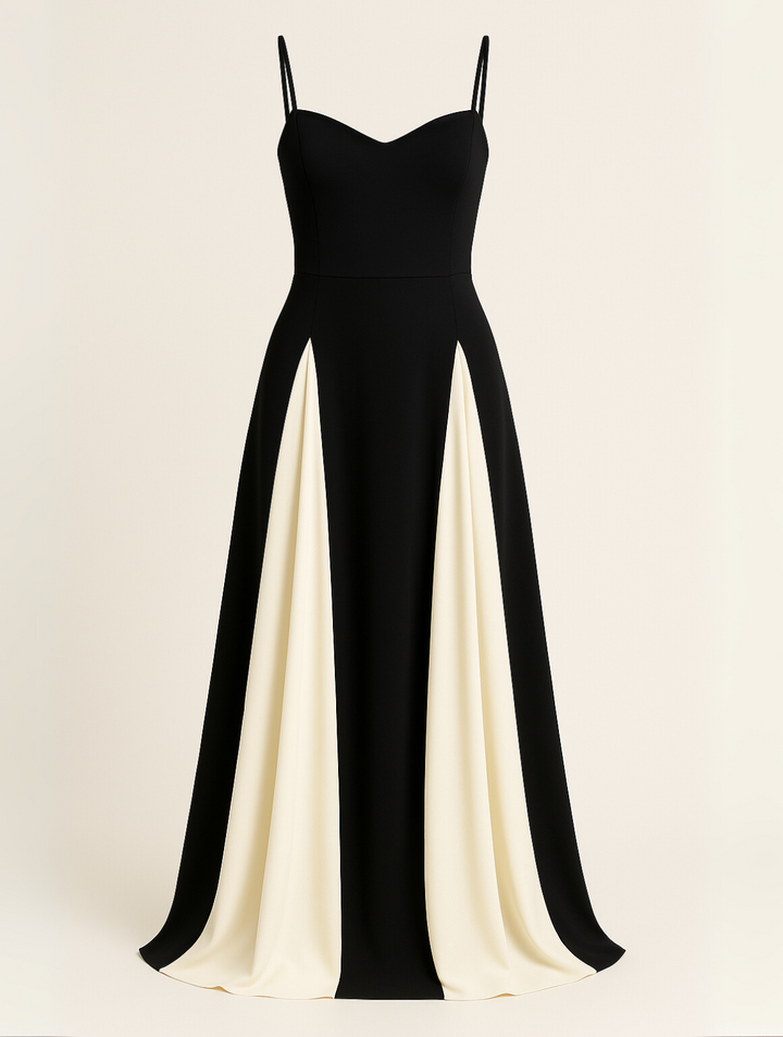 Occasion wear: black long dress for women, designed for wedding guests and formal evening events