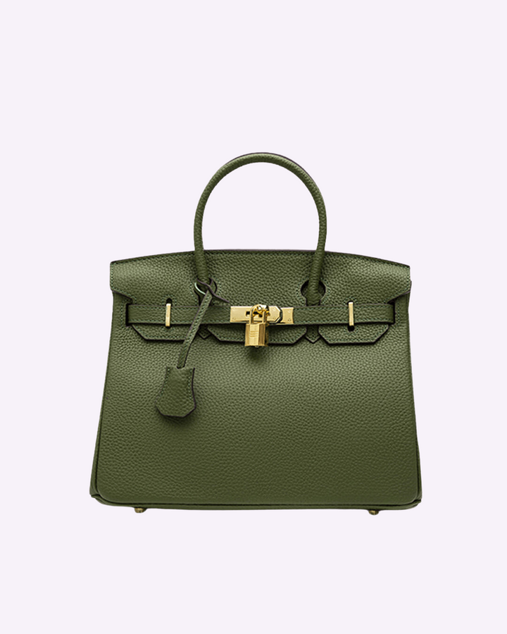 Professional women's leather work bag. Elegant & spacious shoulder purse, a stylish daily fashion accessory.