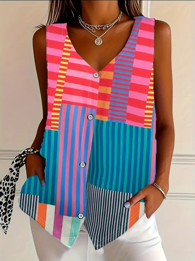 Stylish women's loose fit blouse in a soft fabric, ideal elegant top for casual & professional fashion.