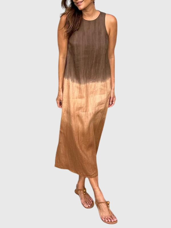 Elegant women's printed midi dress, flattering and versatile style for all occasions.