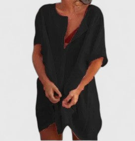 Women's versatile tunic dress. Elegant summer style, comfortable and perfect for warm weather fashion.